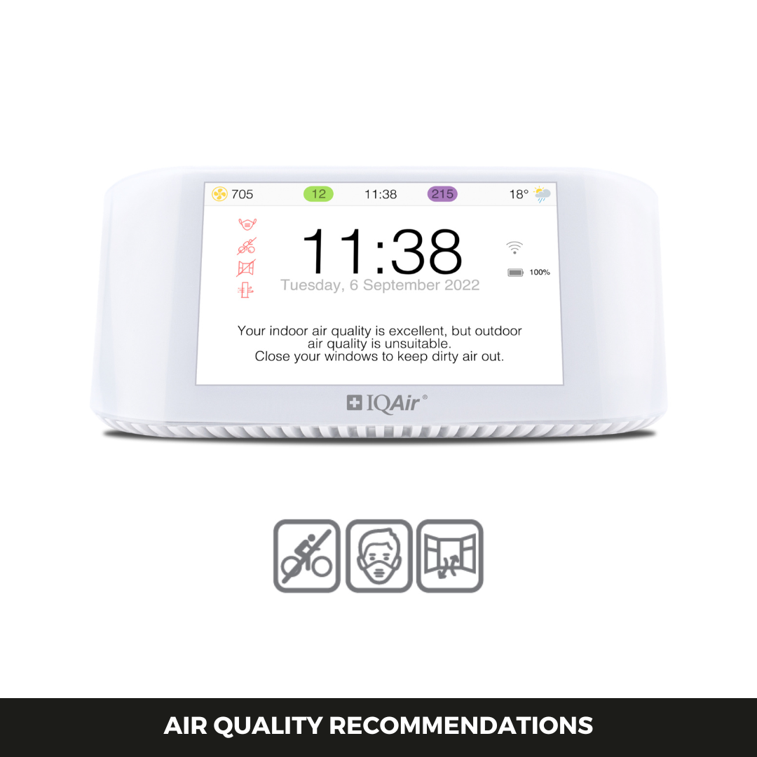 IQAir AirVisual Pro Indoor Air Quality Monitor